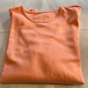 LL Bean T shirt. Peach M-reg